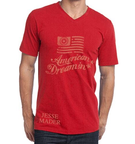 jesse-mader-urban-rock-american-dreamin-baseball-red-tee-shirt-men-vneck