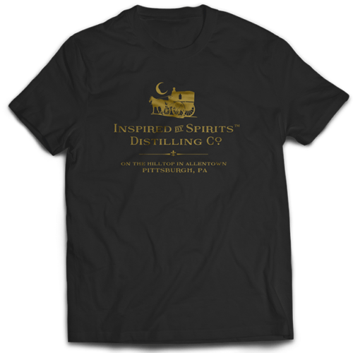 Dr-Tumbletys-Apothecary-inspired-by-spirits-distilling-company-Pittsburgh-black-tee-shirts-classic-gold-lustre