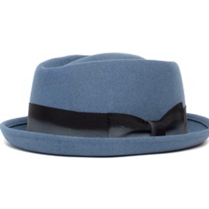 Dr-Tumbletys-apothecary-inspired-by-spirits-distilling-co-pittsburgh-allentown-hilltop-goorin-bros-brothers-hat-hats-blue-cornflower-stingy-fedora-daylight-black-band-small-brim-pinched-wool-felt-diamond-crown-curled